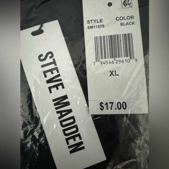 Steve Madden women’s mesh high-leg bikini underwear. XL Black - Picture 2 of 5